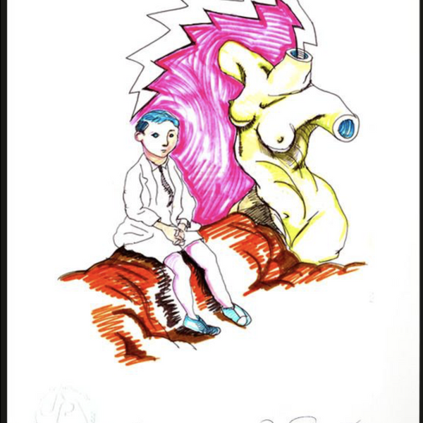 DANIEL JOHNSTON - School Boy - Print