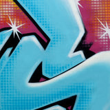 GRAFFITI ARTIST SEEN -  "Honey Combed S"  Painting on Canvas