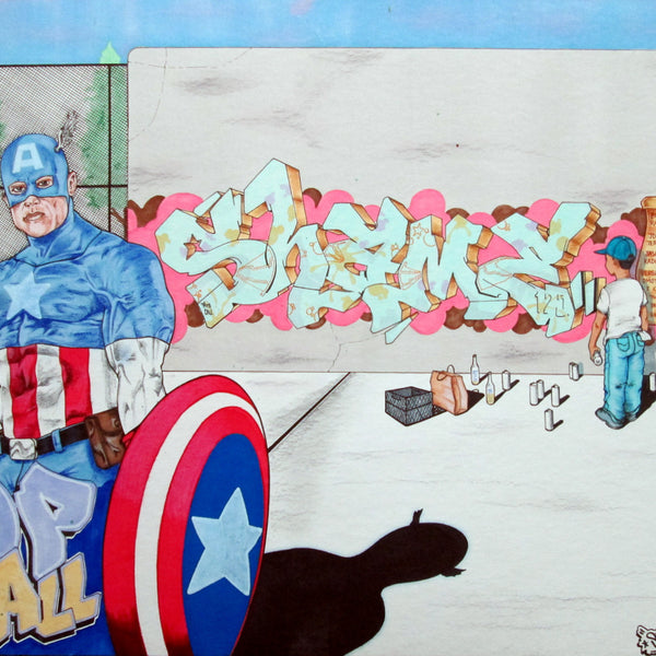 SHAME 125  "Captain America"  Drawing