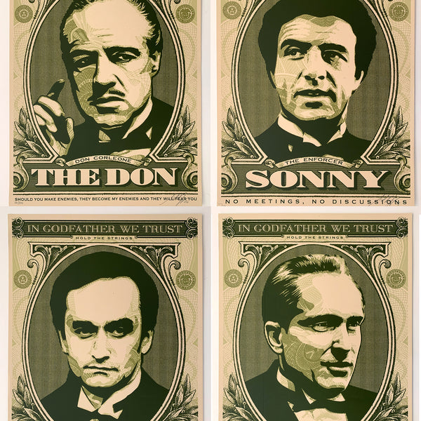 SHEPARD FAIREY"Godfather"Print Set (4)
