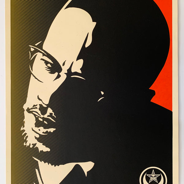 SHEPARD FAIREY - "Malcom X Green" Print
