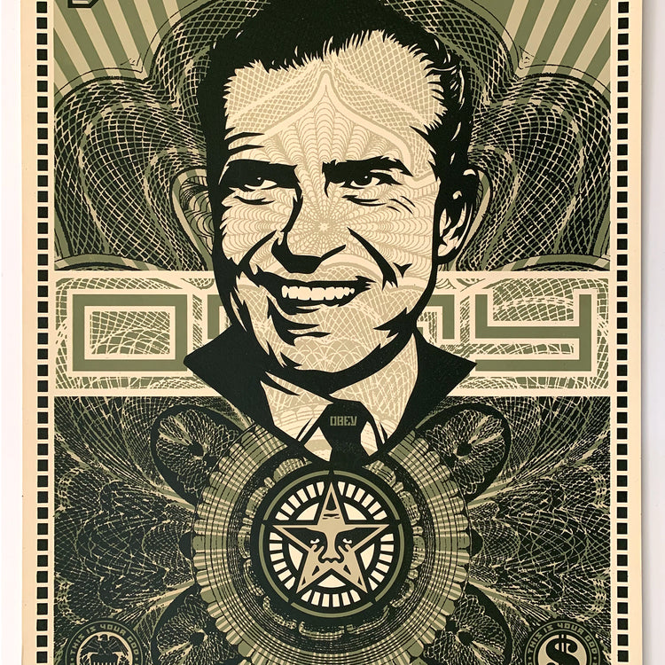 SHEPARD FAIREY - "Nixon Money" Print