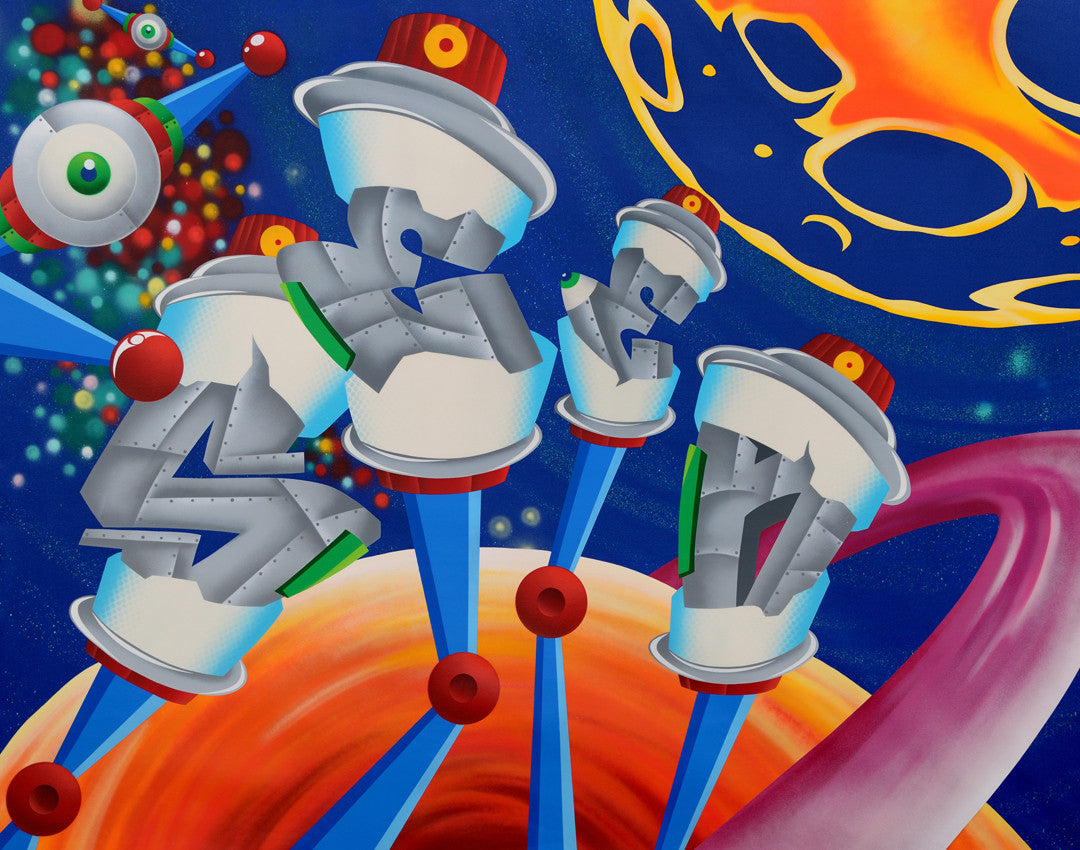SEEN - "Space Station #2" Painting