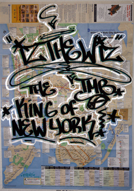 IZ THE WIZ - Kings of NY- Subway Map
