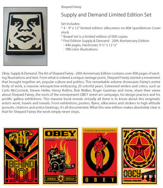 SHEPARD FAIREY - "Supply & Demand Boxed Set" Limited