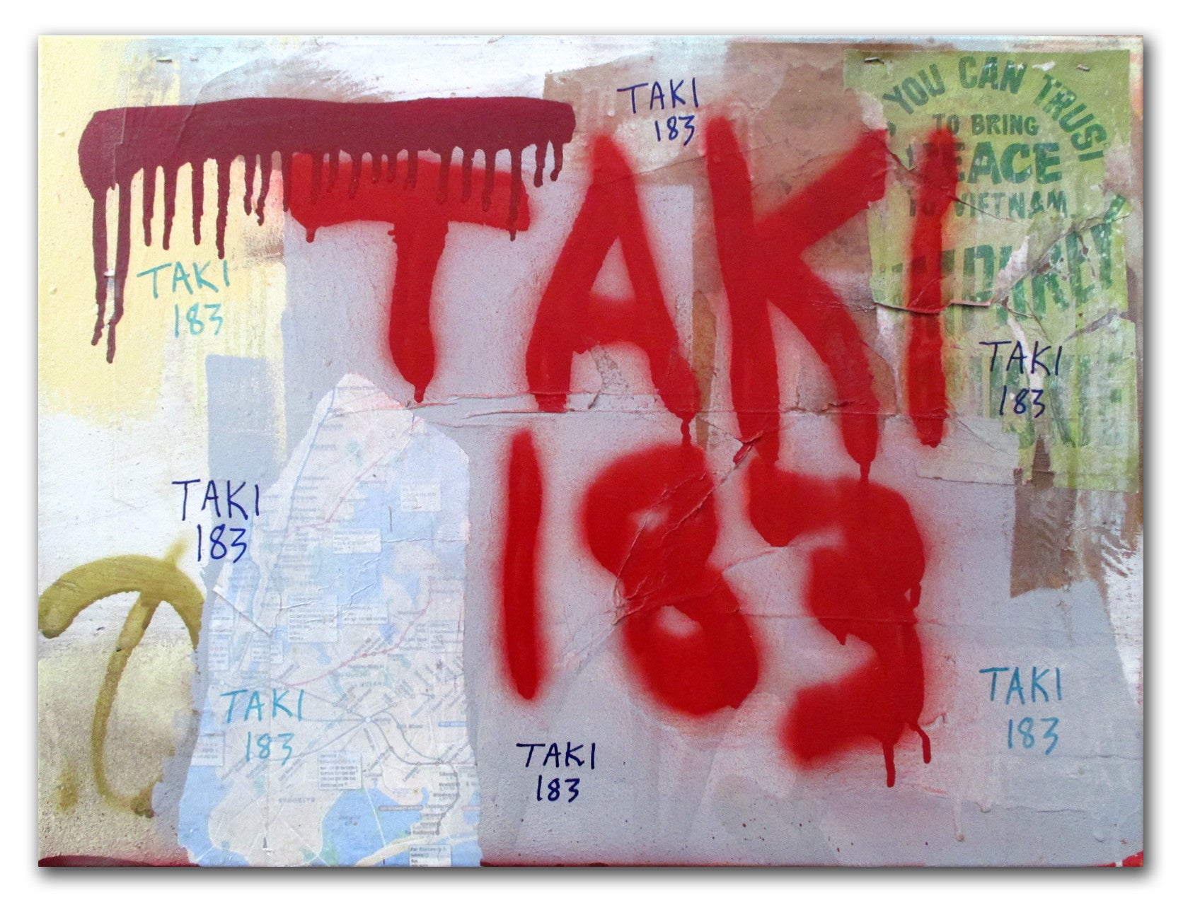 TAKI-183  "Collage 15" on canvas