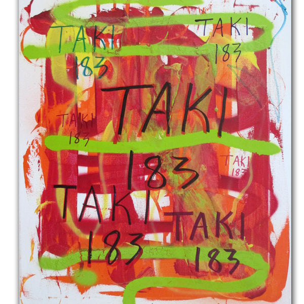 TAKI 183- "Untitled #6" On Canvas