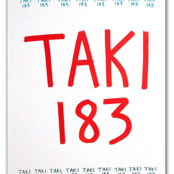 TAKI 183- "Untitled #9" On Canvas