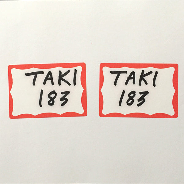 TAKI-183  "Piece Book" Labels