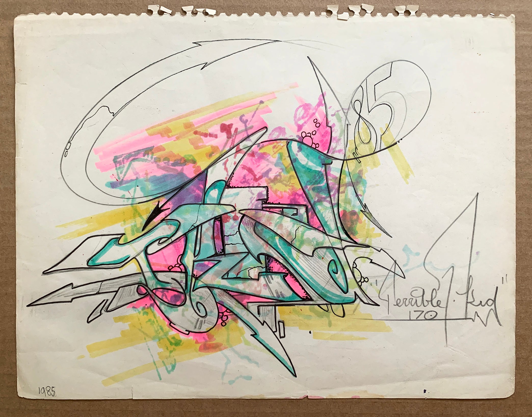 T-KID 170 - "85" Drawing 1985