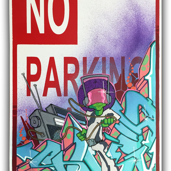T-KID 170  -  "Untitled" No Parking Sign