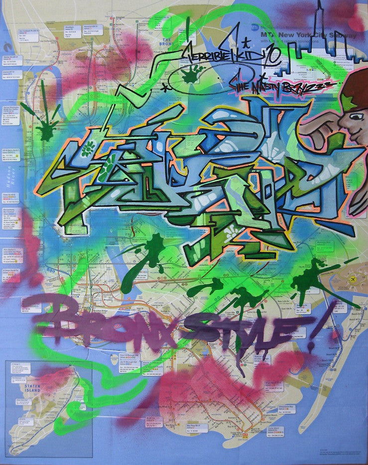 T-KID 170  -  "Bronx Style" NYC Map