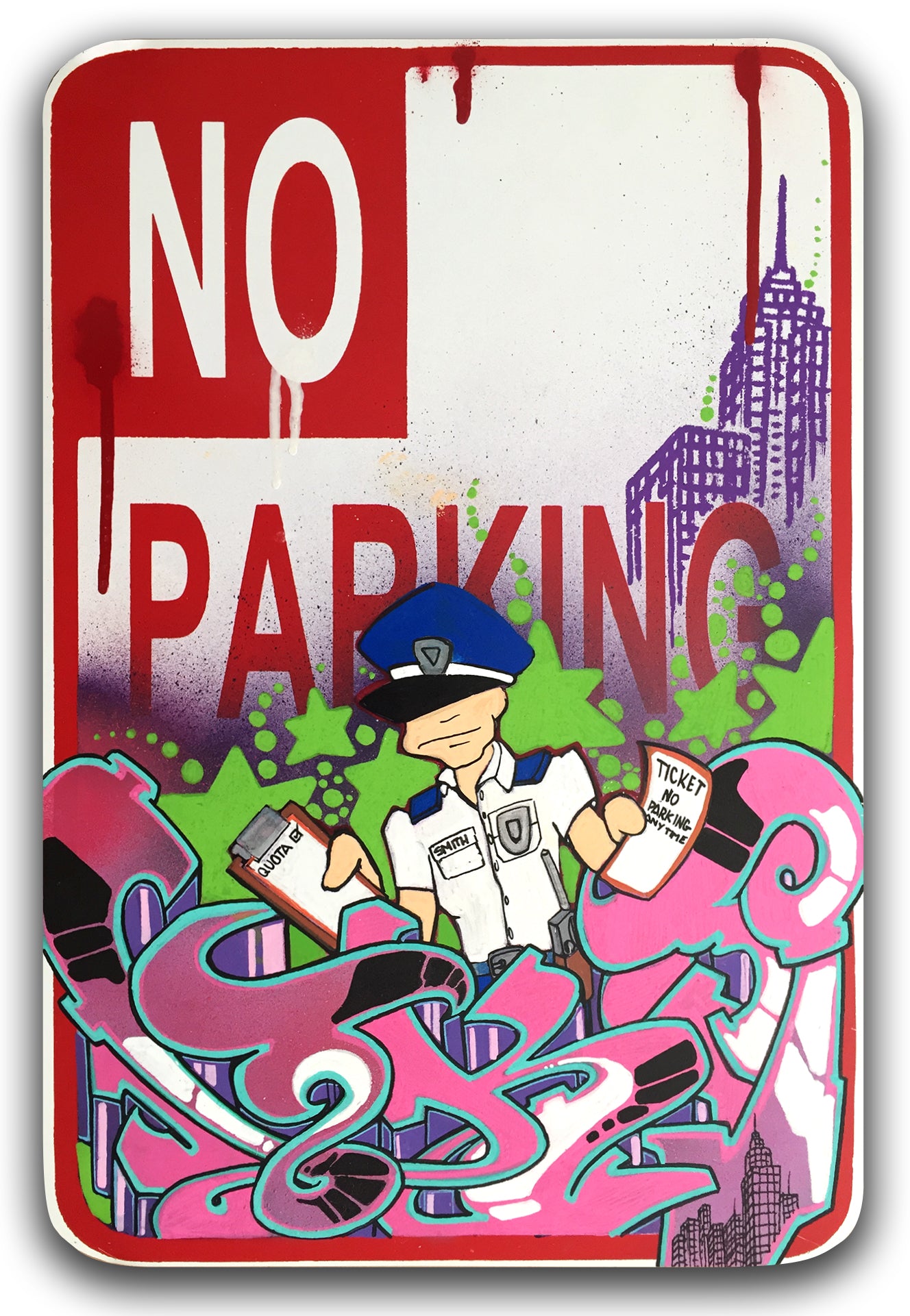 T-KID 170  -  "No Parking" No Parking Sign