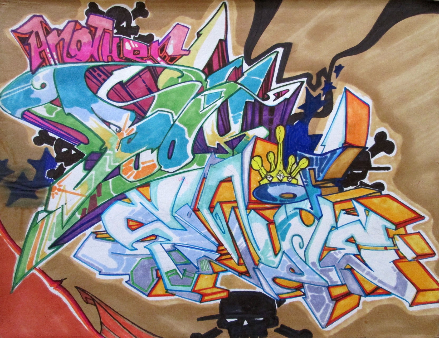 T-KID 170  - "Style" Black Book Drawing