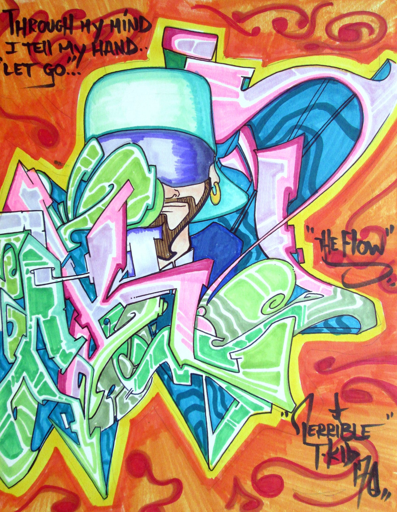 T-KID 170  - "The Flow"  Drawing