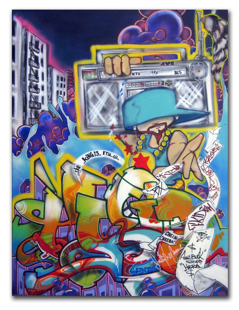 T-KID 170  - "Boom Box" Painting