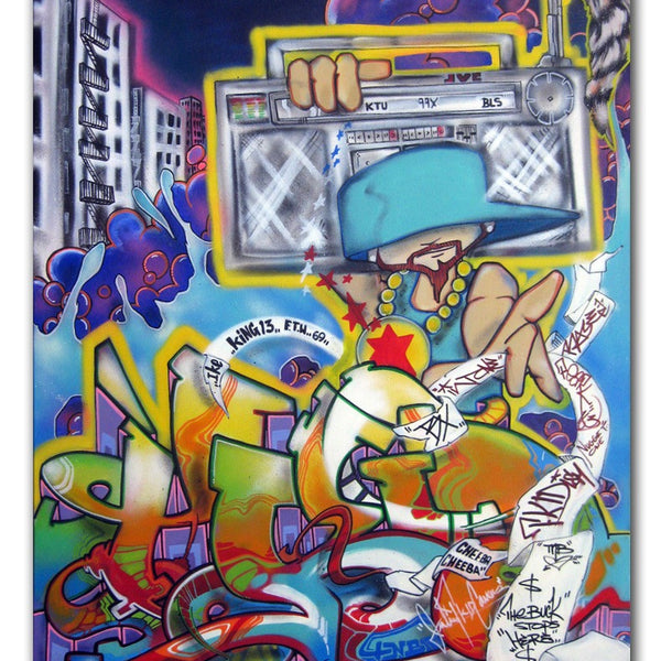 T-KID 170  - "Boom Box" Painting