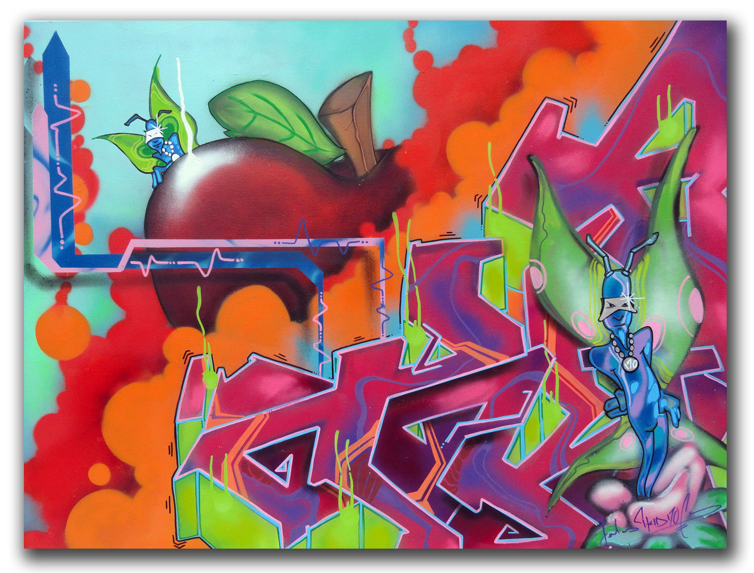 T-KID 170  - "The Apple" Painting