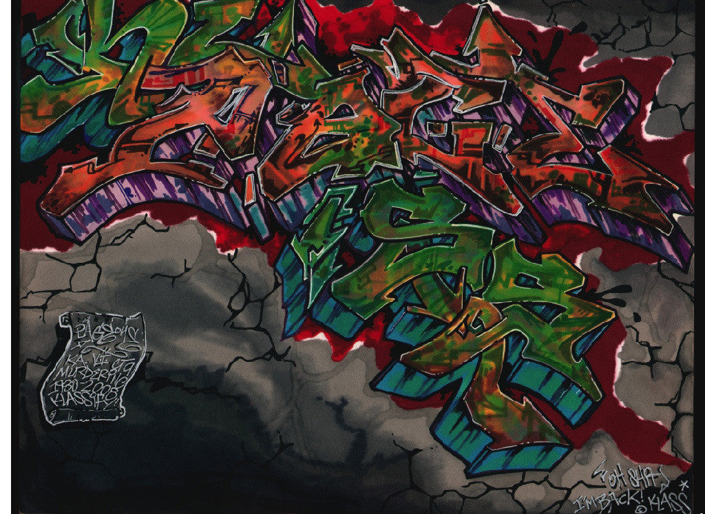 KLASS  -  "Untitled 1"  Black Book Drawing