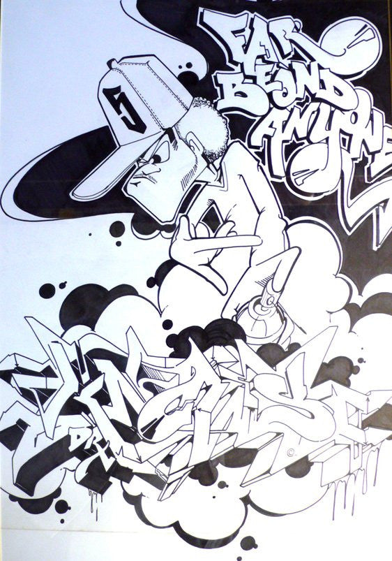 WANE - Far Beyond "  Blackbook Drawing