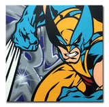 GRAFFITI ARTIST SEEN  -  "Wolverine"  Aerosol on  Canvas