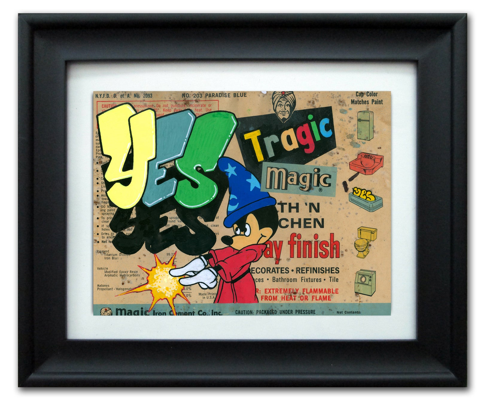 YES2 - "Tragic Magic" Vintage Label