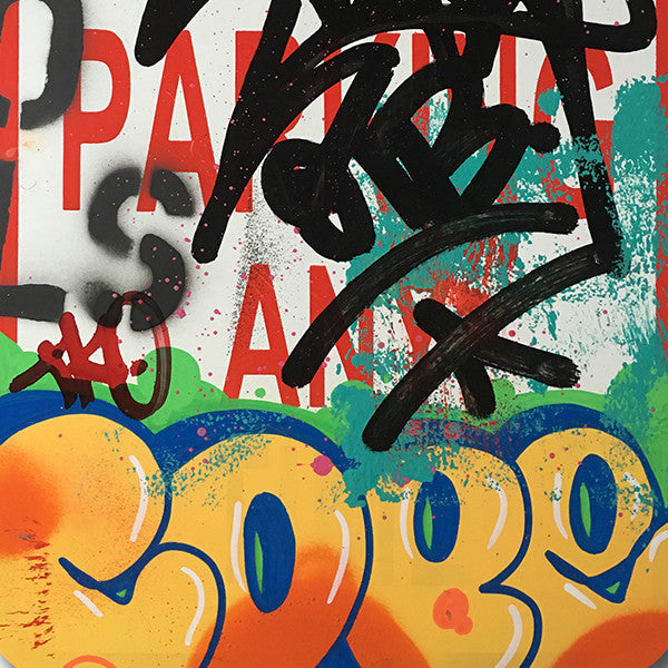 COPE 2 - "Yellow Classic Bubble" No Parking Sign