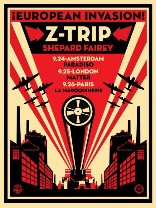 SHEPARD FAIREY - "Z-Trip Europe"