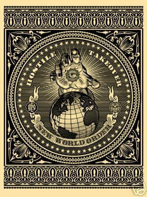 ShEPARD FAIREY - "Hostile Take over"(blk)