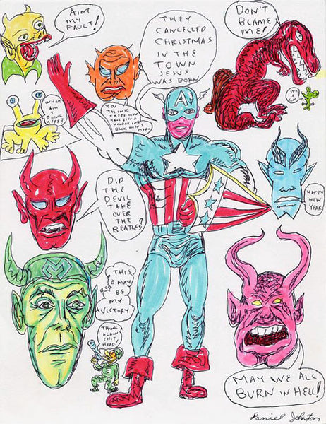 DANIEL JOHNSTON -  "Burn in Hell"