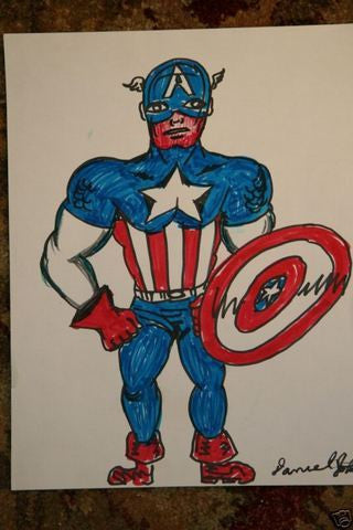 DANIEL JOHNSTON -  Large Captain America
