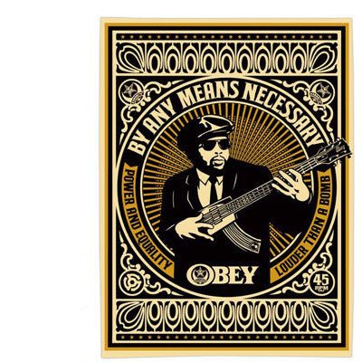 SHEPARD FAIREY - "By any means Necessary" GOLD