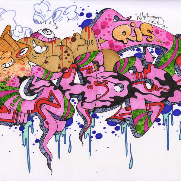 GHOST "Untitled #4" Black book Drawing