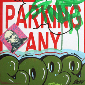 COPE 2 - "Green Classic Bubble 31" No Parking Sign