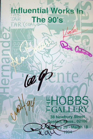 HOBBS GALLERY SHOW POSTER- KOSTABI,CUTRONE,CRASH,DAZE,LEE