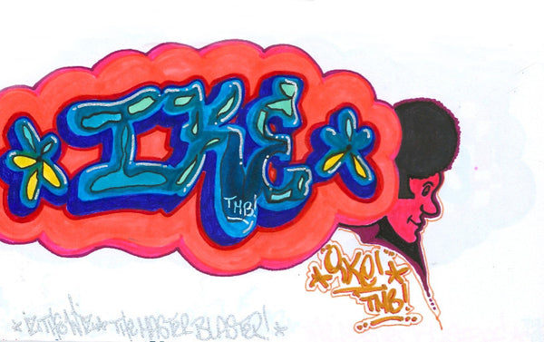 IZ THE WIZ - "IKE Mug" Drawing