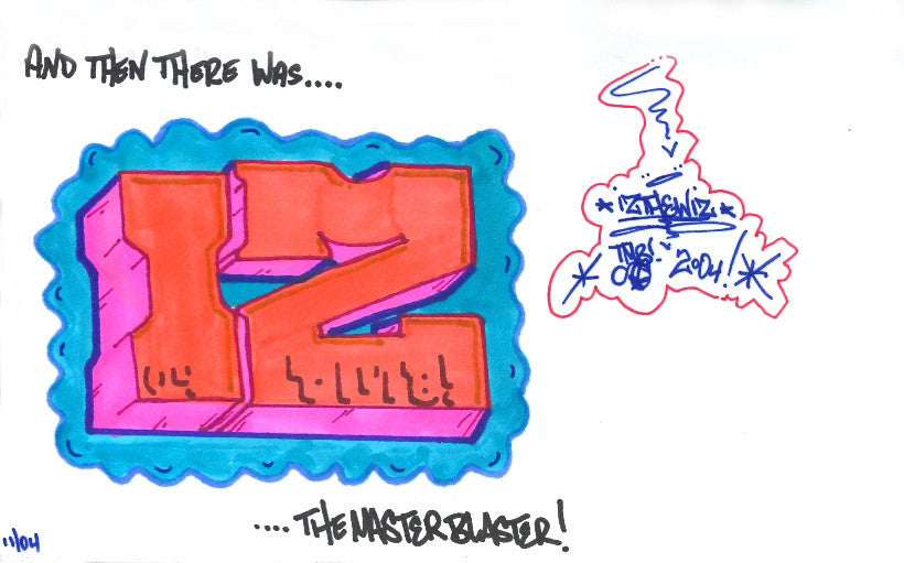 IZ THE WIZ - "Blockbuster" Drawing