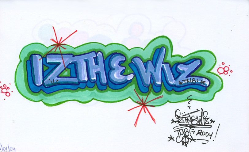 IZ THE WIZ - "IZ THE WIZ " Drawing