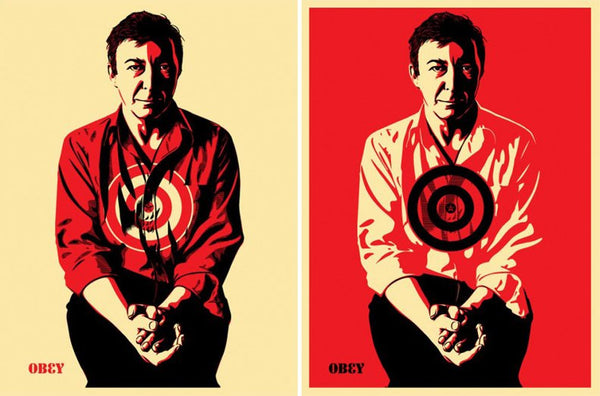 SHEPARD FAIREY - Jasper Johns Matching set"