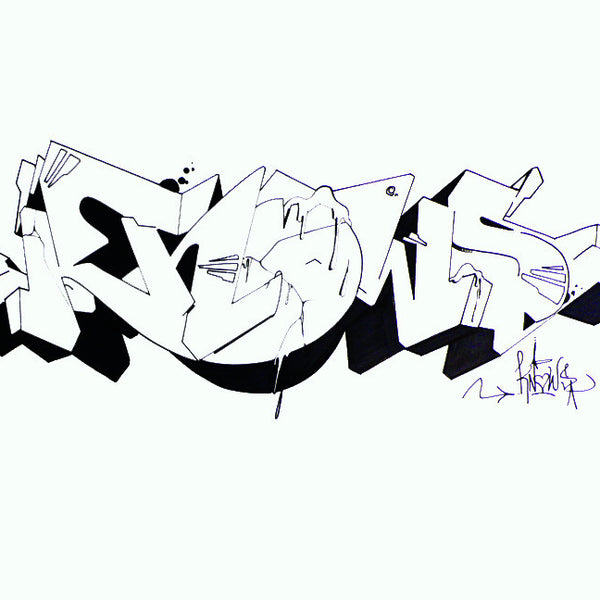 WANE - "Knows Crack"  Blackbook Drawing