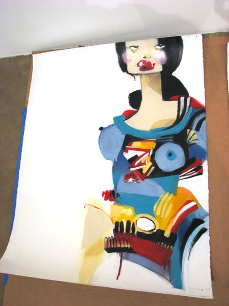 Anthony Lister - Superheroes on paper