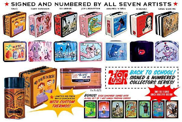 Shag, Gary Baseman, Kii Arens, Joe Ledbetter, Amanda Visell, Niagara, and Greg "Craola" Simkins- Lunch Box Set