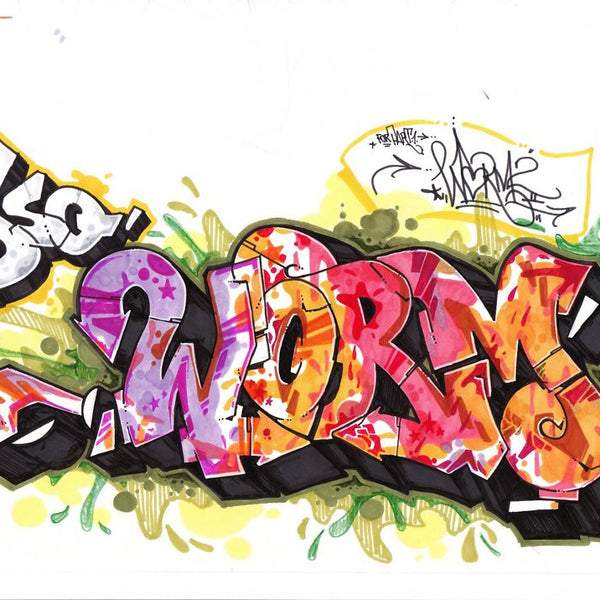 DONTAY - "Worm2 For Part"  Blackbook Drawing