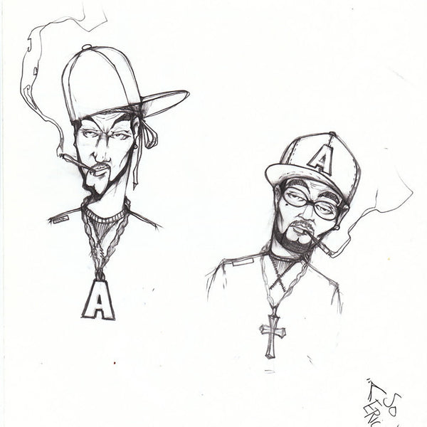 DONTAY - "(A) Mugs"  Blackbook Drawing