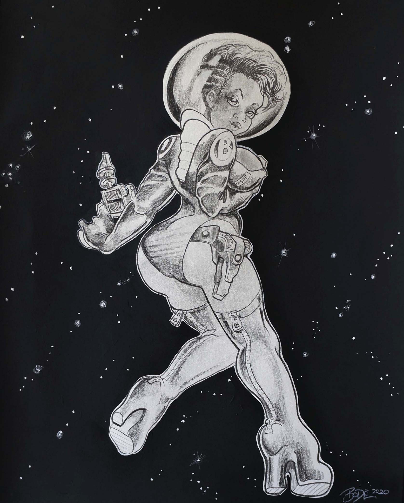MARK BODE  " Space Broad" Drawing