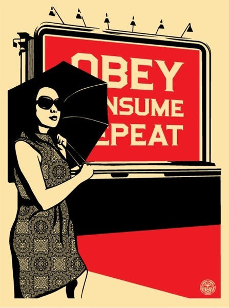 SHEPARD FAIREY - "Billboard Consume"
