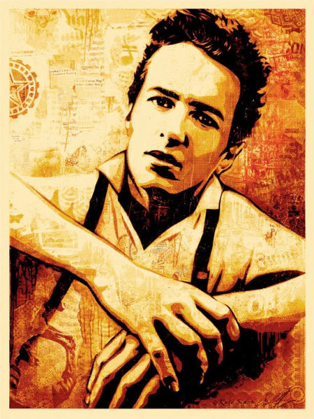SHEPARD FAIREY - "Joe Strummer Canvas Print"