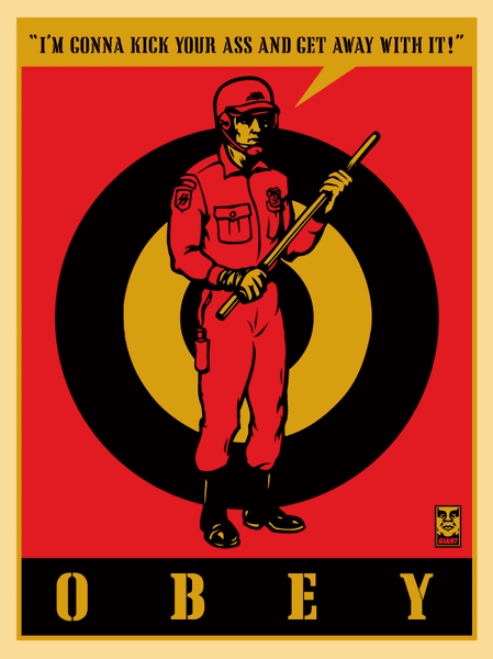 SHEPARD FAIREY - "Riot Cop"  Retro Series