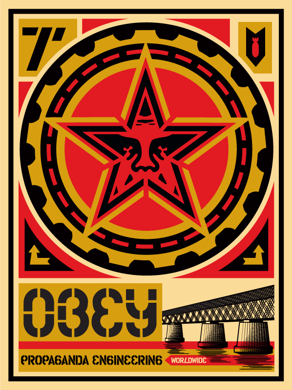 SHEPARD FAIREY - "Propaganda Engineering"  Retro Series