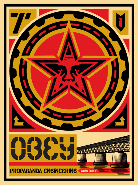 SHEPARD FAIREY - "Propaganda Engineering"  Retro Series